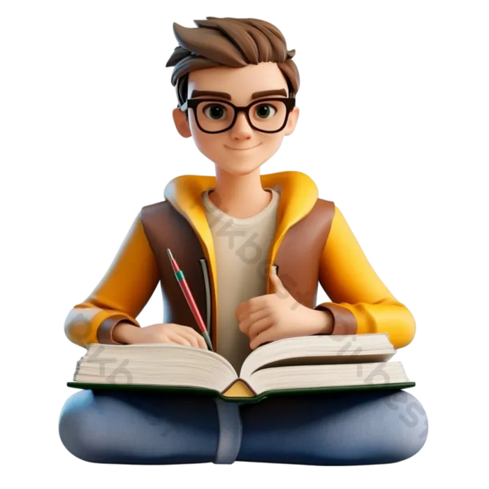 Aluno estudando